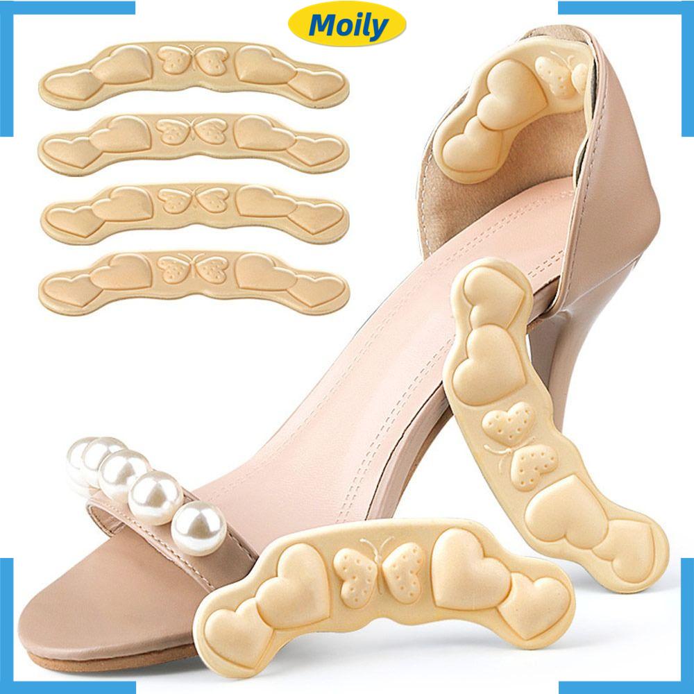 MOILYVN Miếng Dán Gót Giày Bằng Da Pu Chống Mài Mòn Có Thể Điều Chỉnh Kích Cỡ Chất Lượng Cao