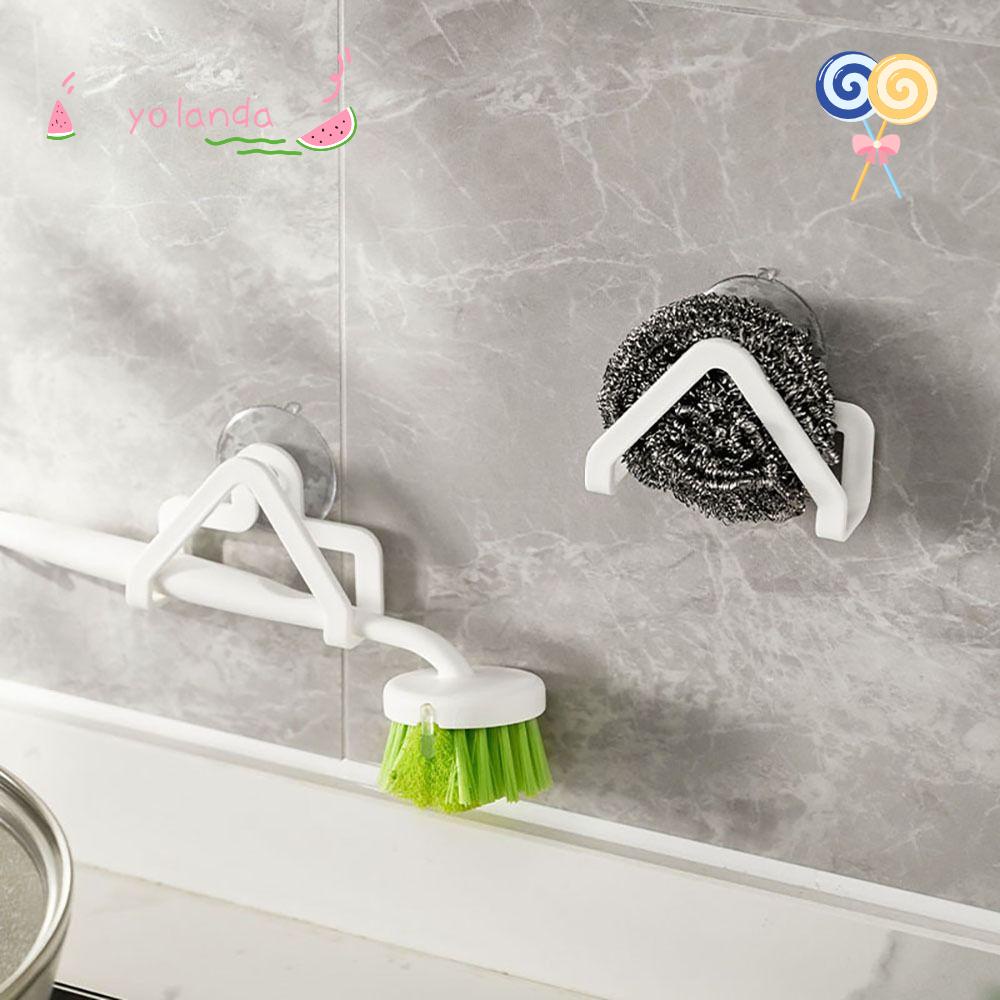 Giá Đựng Đồ Dùng Gắn Bồn Rửa Chén Thiết Kế Thoát Nước Kèm Móc Hít Chân Không Tiện Dụng Cho Nhà Tắm