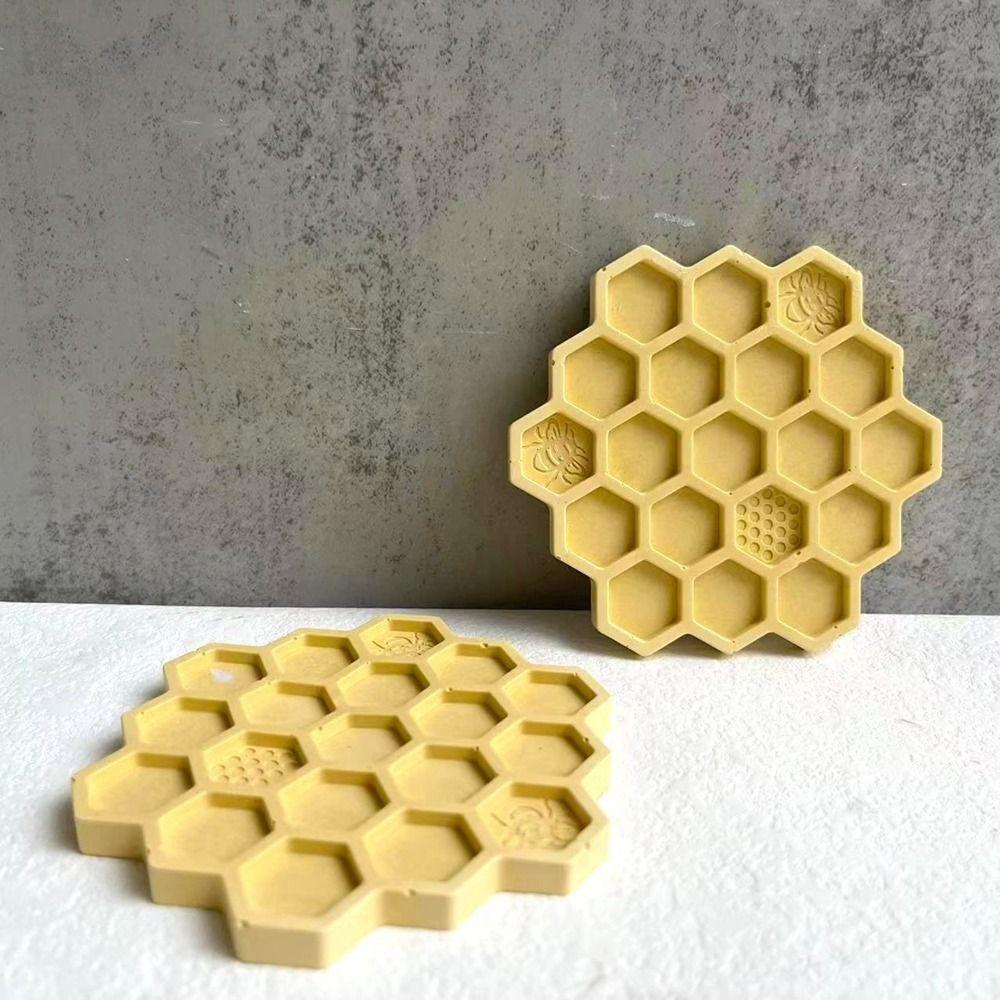 Khuôn Silicone Tạo Hình Tổ Ong Làm Đế Lót Ly Tiện Dụng DIY