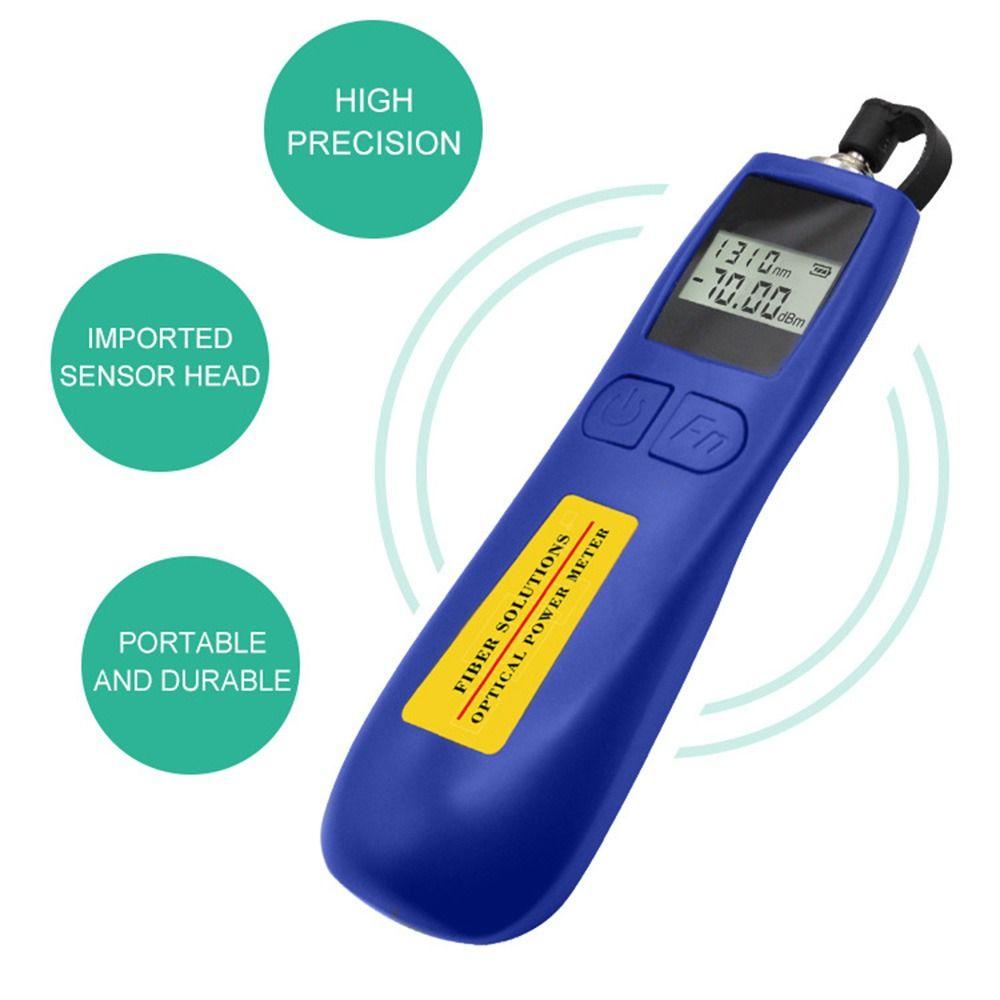 Đồng Hồ Đo Công Suất Đèn Sợi Quang Học WTTLE - 70 ~ + 10Dbm 6 Pin Dài Sóng Xanh Mini Thông Dụng