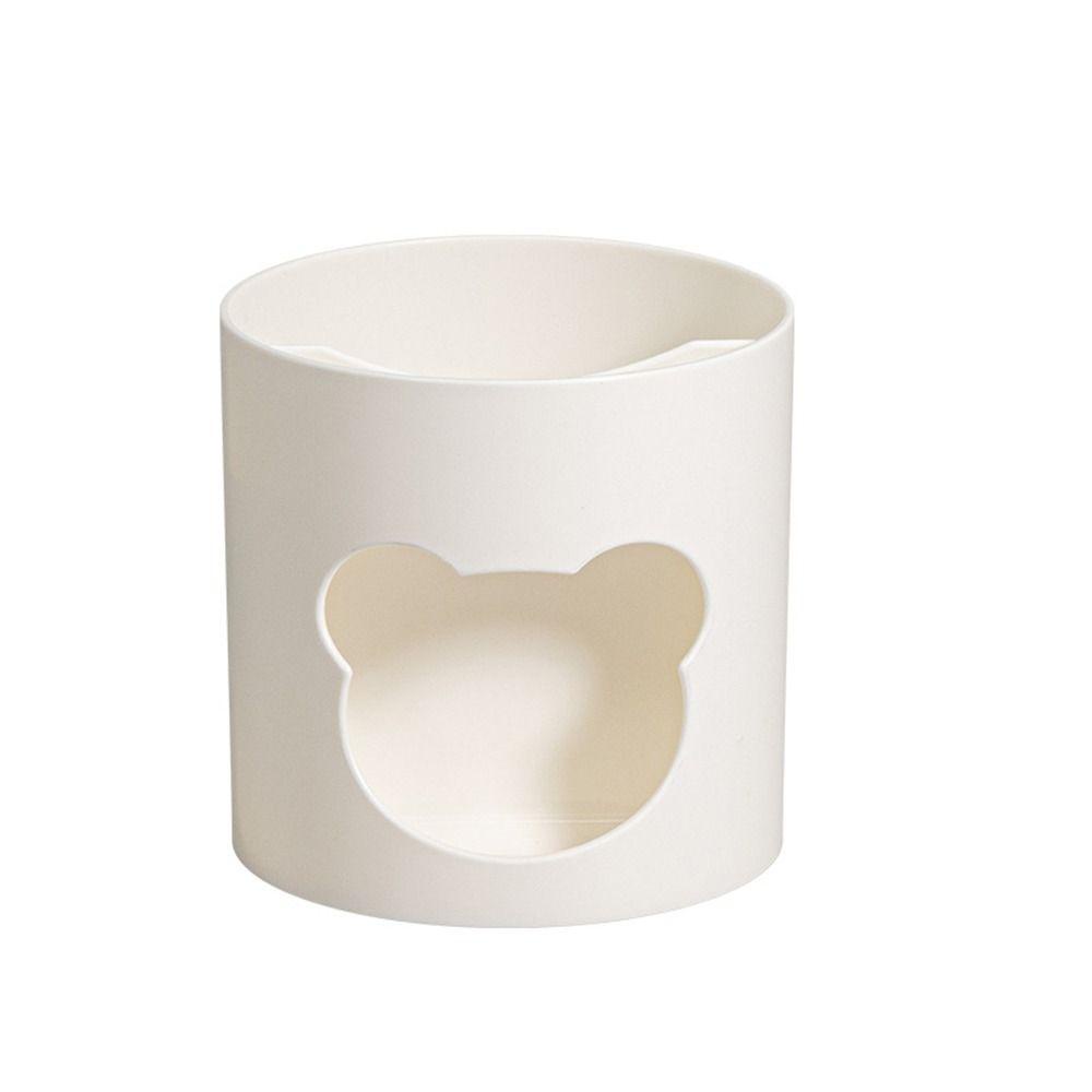AUGUSTINA Hộp Đựng Cọ Trang Điểm / Bút Để Bàn Đa Năng Hình Gấu Nhỏ Dễ Thương Sức Chứa Lớn Phong Cách INS Dành Cho Học Sinh