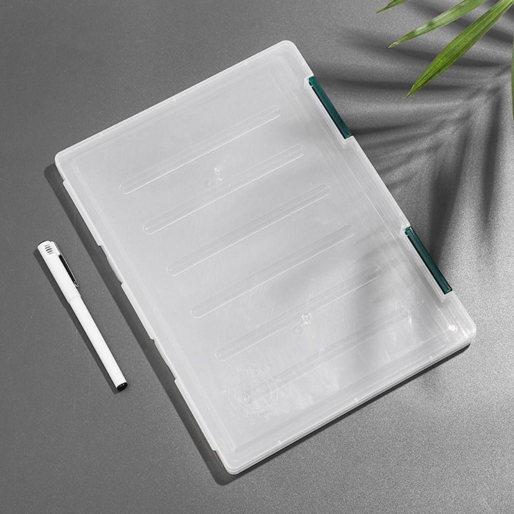 PEWANY Hộp Đựng Tài Liệu Khổ A4 Bằng Nhựa PP Trong Suốt 12 Màu Chống Bụi Chống Nước