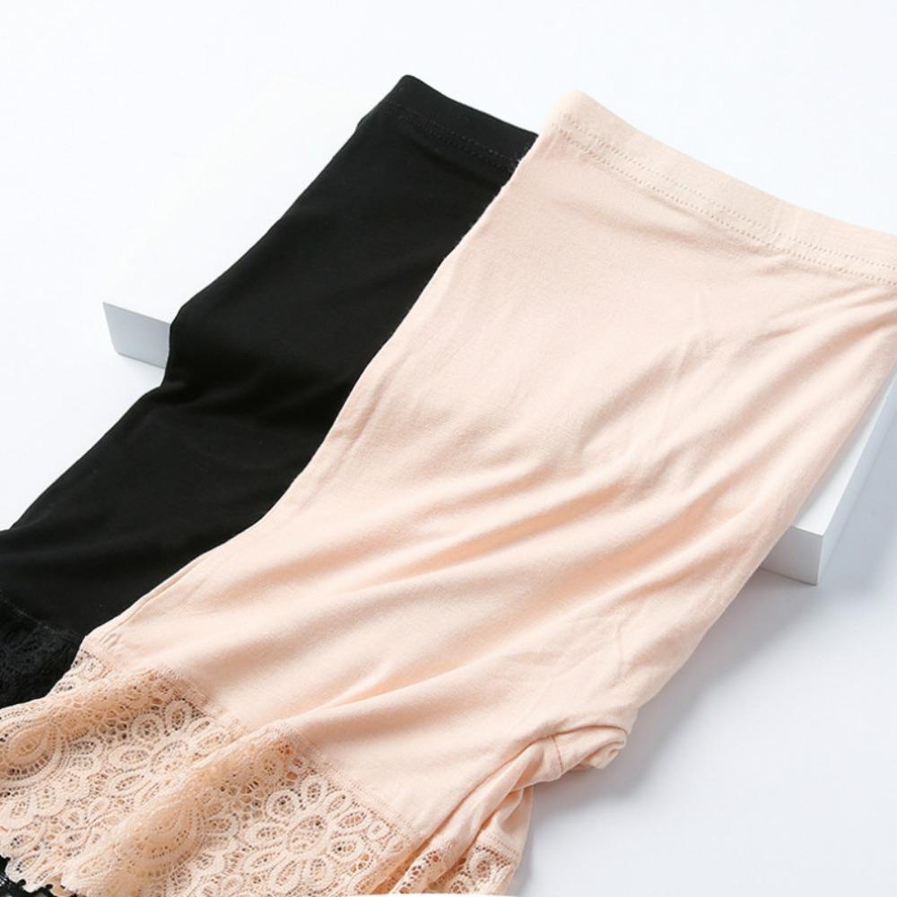 Quần An Toàn Mặc Váy Không Đường May Plus Size Thoáng Khí Chống Lộ Hàng Cho Nữ