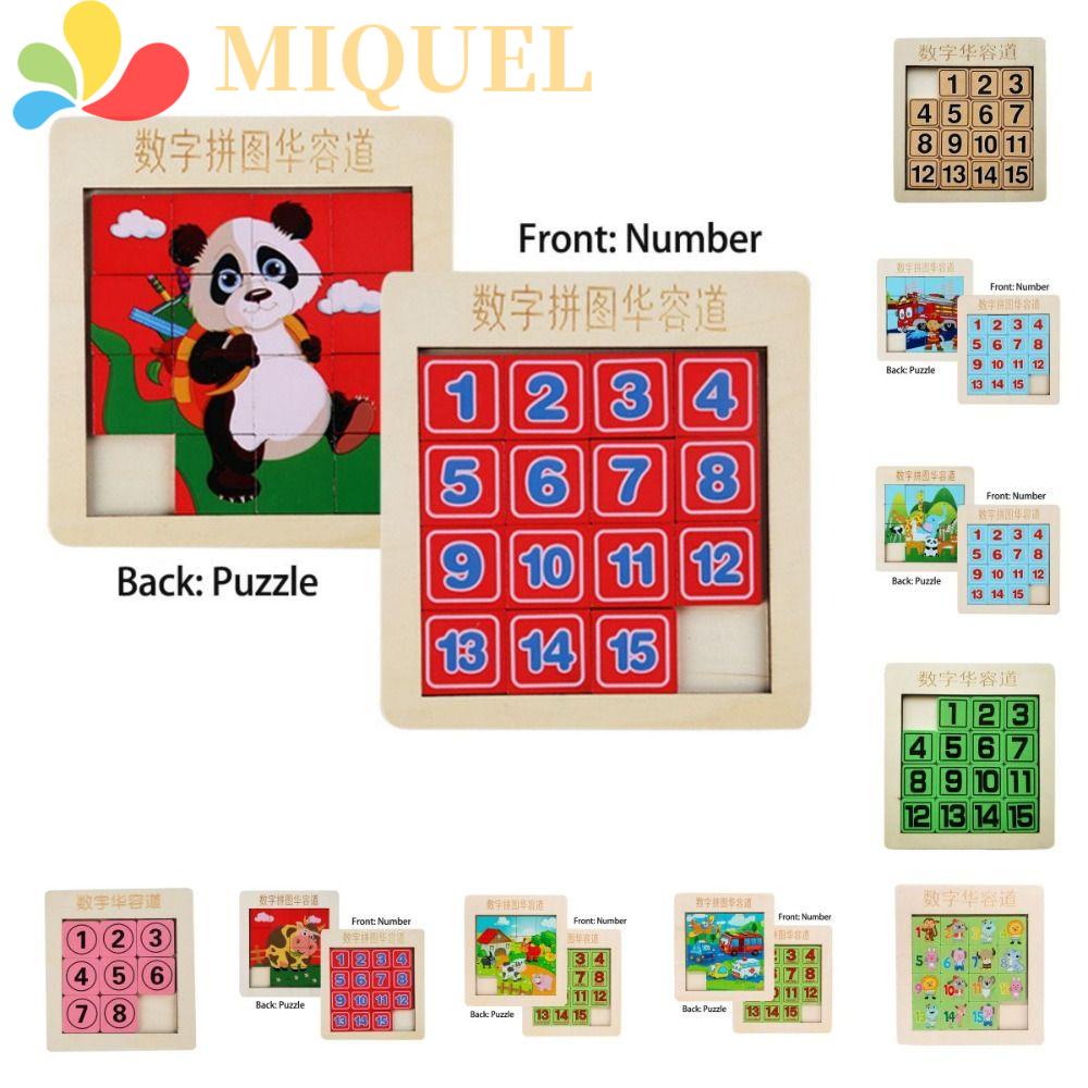 Đồ Chơi Lắp Ráp Bằng Gỗ Hai Mặt Hình Con Đường Hoạt Hình Phong Cách Trung Hoa Cho Trẻ Em