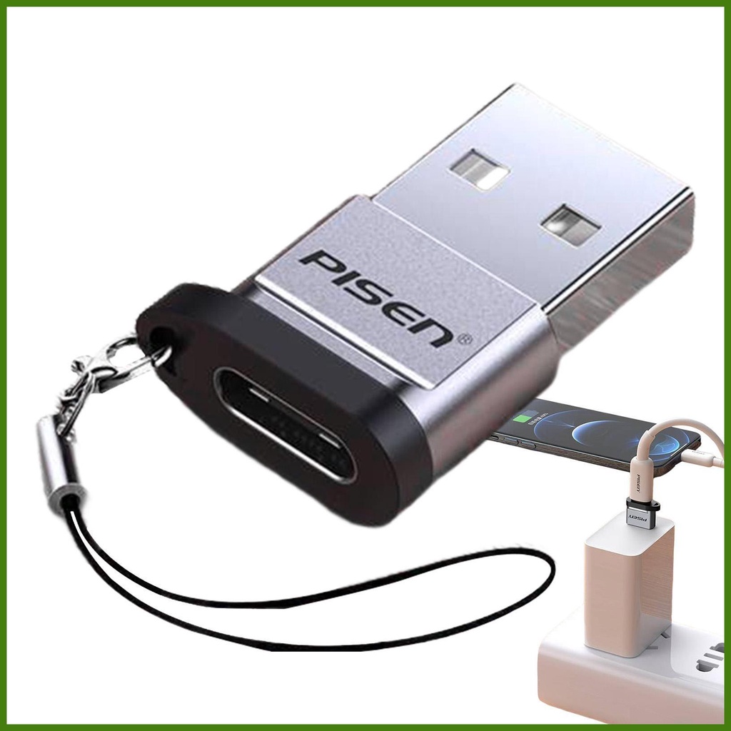 Đầu Chuyển Đổi Cáp Sạc Nhanh Type C Đầu Cắm Sang Ổ Cắm Type C Cho Điện Thoại Di Động