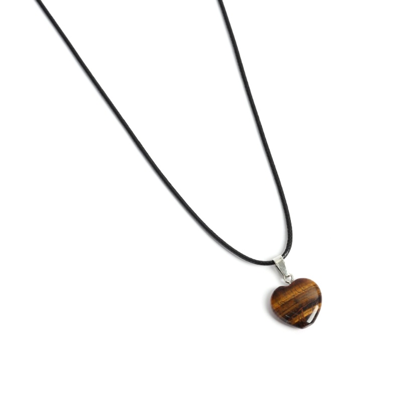 Dây Chuyền Mặt Đá Hình Trái Tim Phát Sáng Phong Cách Hip Hop Cho Nam Và Nữ