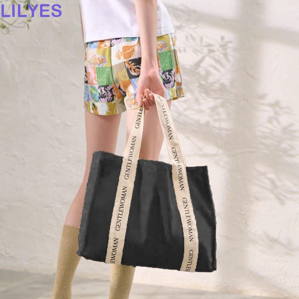 Túi Xách Canvas In Chữ Phong Cách Thái Lan Cho Nữ