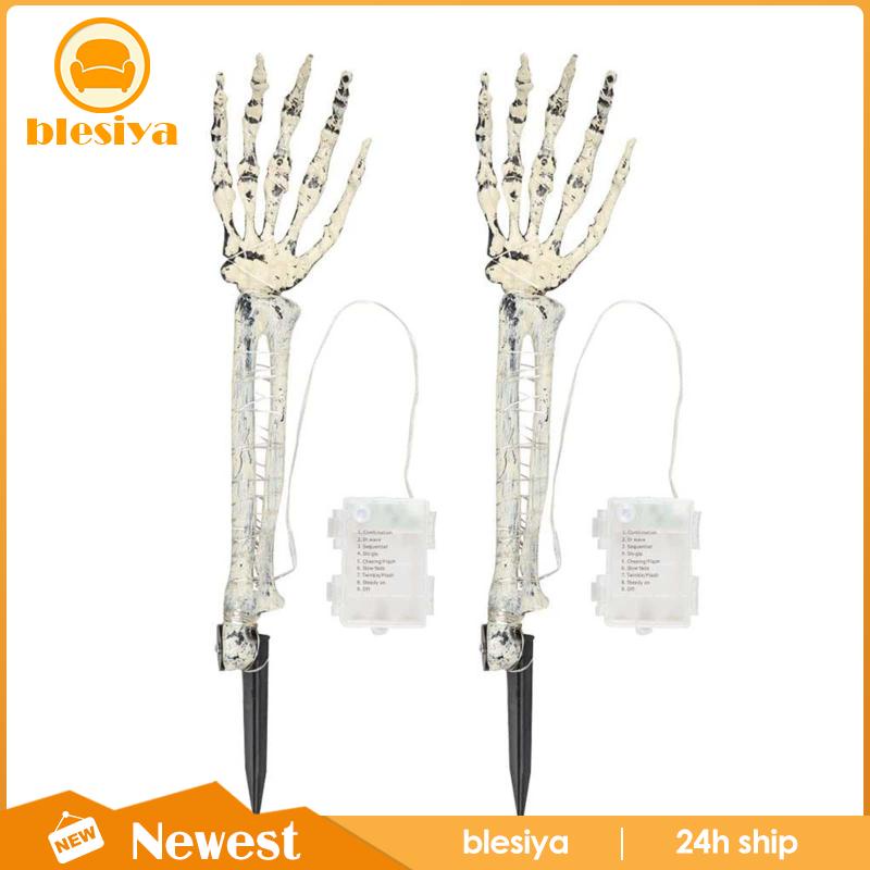2 Đèn LED Hình Cánh Tay Xương Trang Trí Sân Vườn