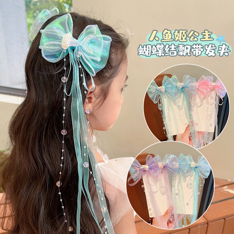 Kẹp TóC HìNh Nơ / Đuôi NgựA NhiềU MàU SắC Cho Bé GáI