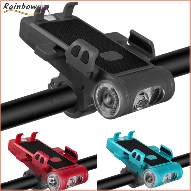 Đèn Pha Led 5 Trong 1 Độ Sáng Cao Có Giá Đỡ Điện Thoại Có Thể Điều Chỉnh Cho Xe Đạp Leo Núi