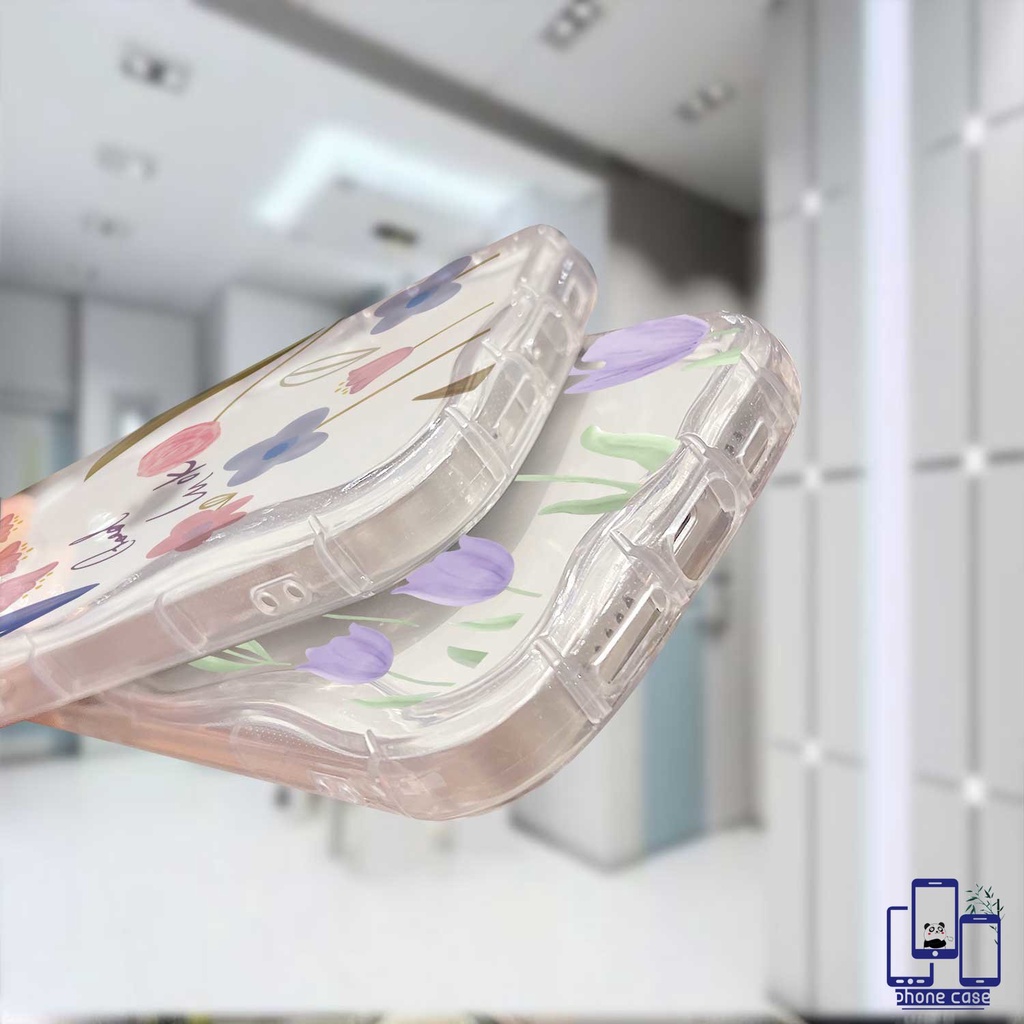 Ốp Điện Thoại Viền Cong Hình Hoa Tulip 3D Cho Samsung A51 A24 A04 A04S A13 A14 A22 A23 A52 A12 A03 A03S A50 A02S A20 A32 A50S A30S A52S A30 M12 M22 M32 A125 A13 Lie A14 LTE A037F F12 M04 M10S M02S A025 A205 A305 F02S