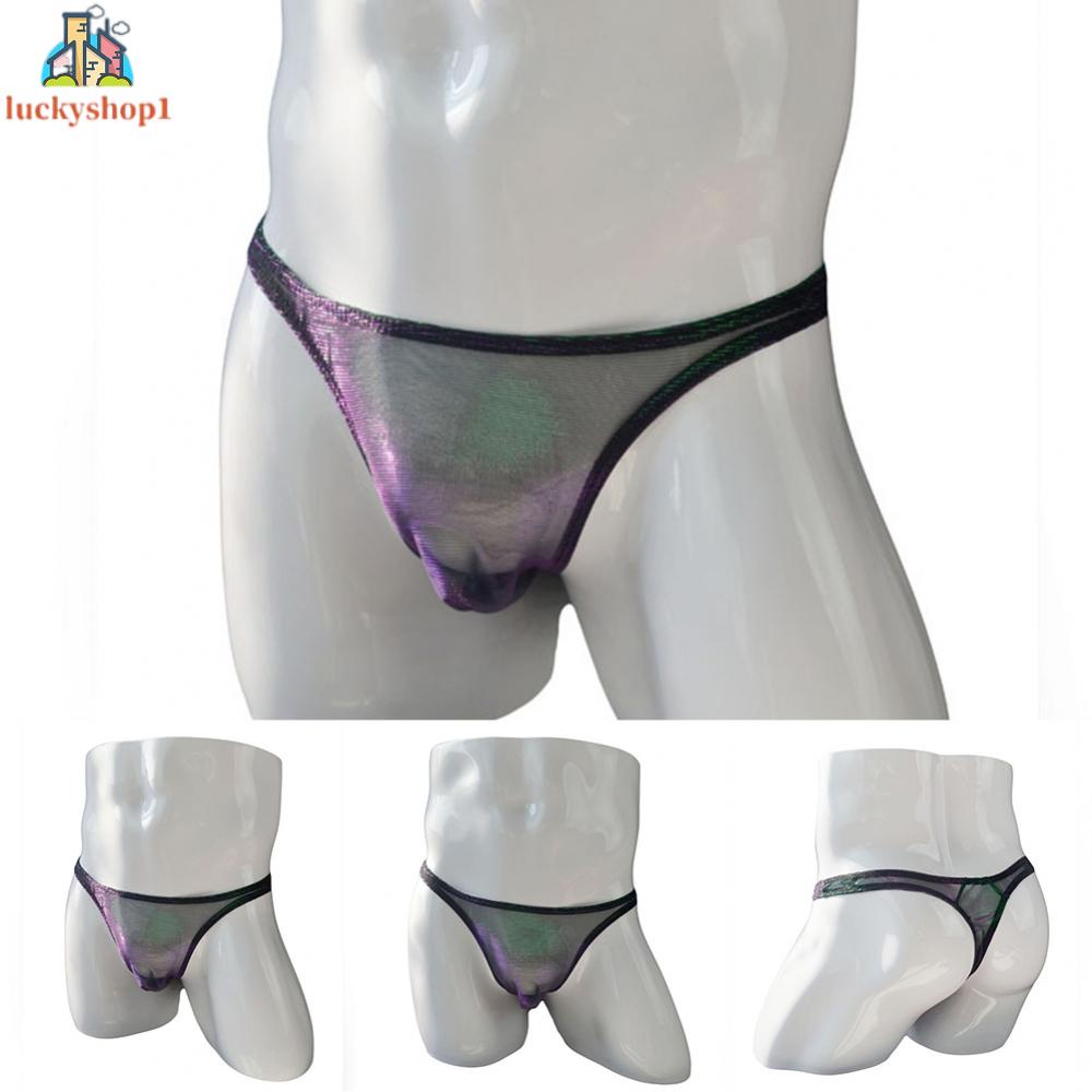 Quần Lót Lưới Chữ T Lưng Trần Gợi Cảm Cho Nam