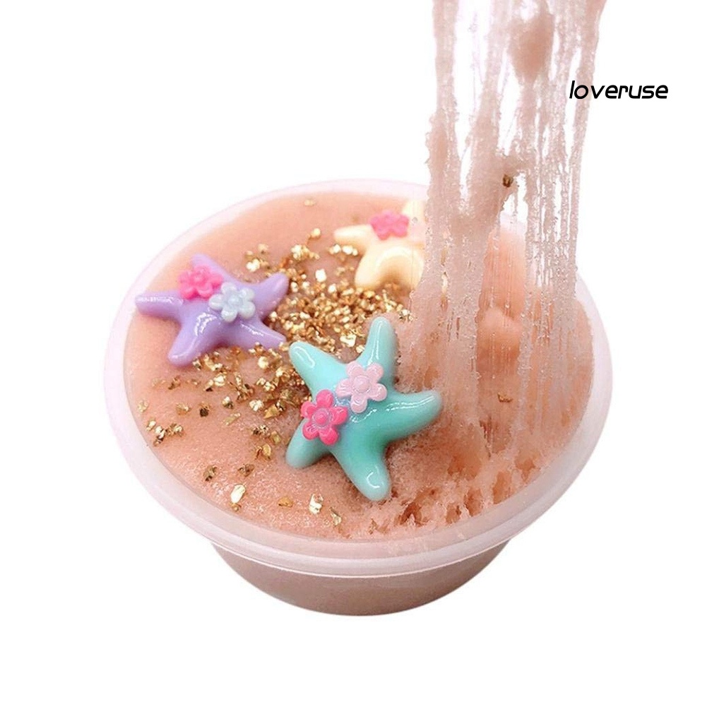 Slime Dẻo Ma Thuật Trộn Hạt Hình Sao Biển Nhiều Màu Sắc Vui Nhộn Cho Bé