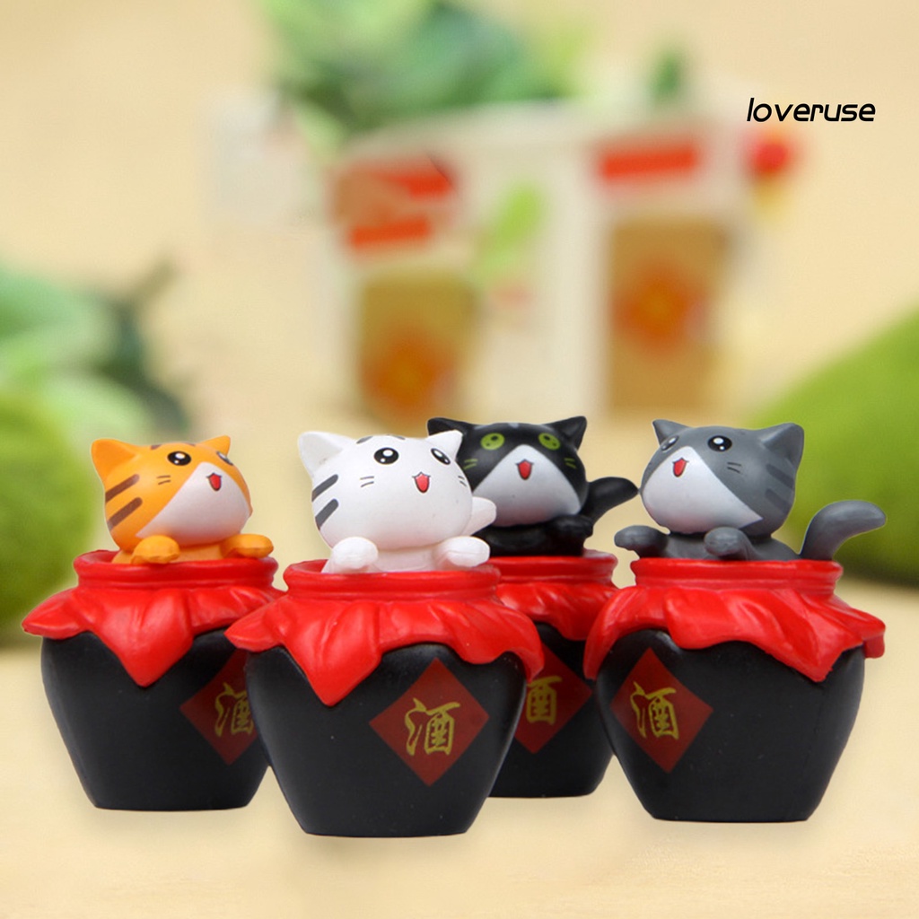 Mô Hình Chú Mèo Mini Dễ Thương Dùng Trang Trí Tiểu Cảnh
