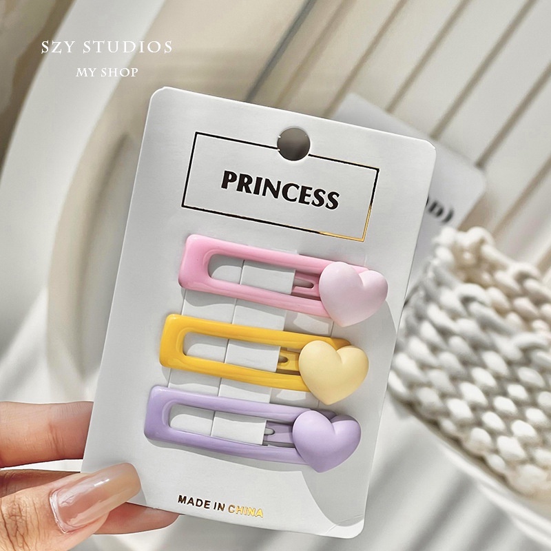 Set 3 Kẹp Tóc Hình Ngôi Sao Hoạt Hình Dễ Thương Cho Bé Gái