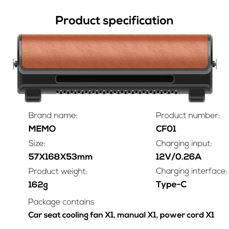 Quạt Làm Mát mini USB mini Gắn Sau Lưng Ghế Xe Hơi