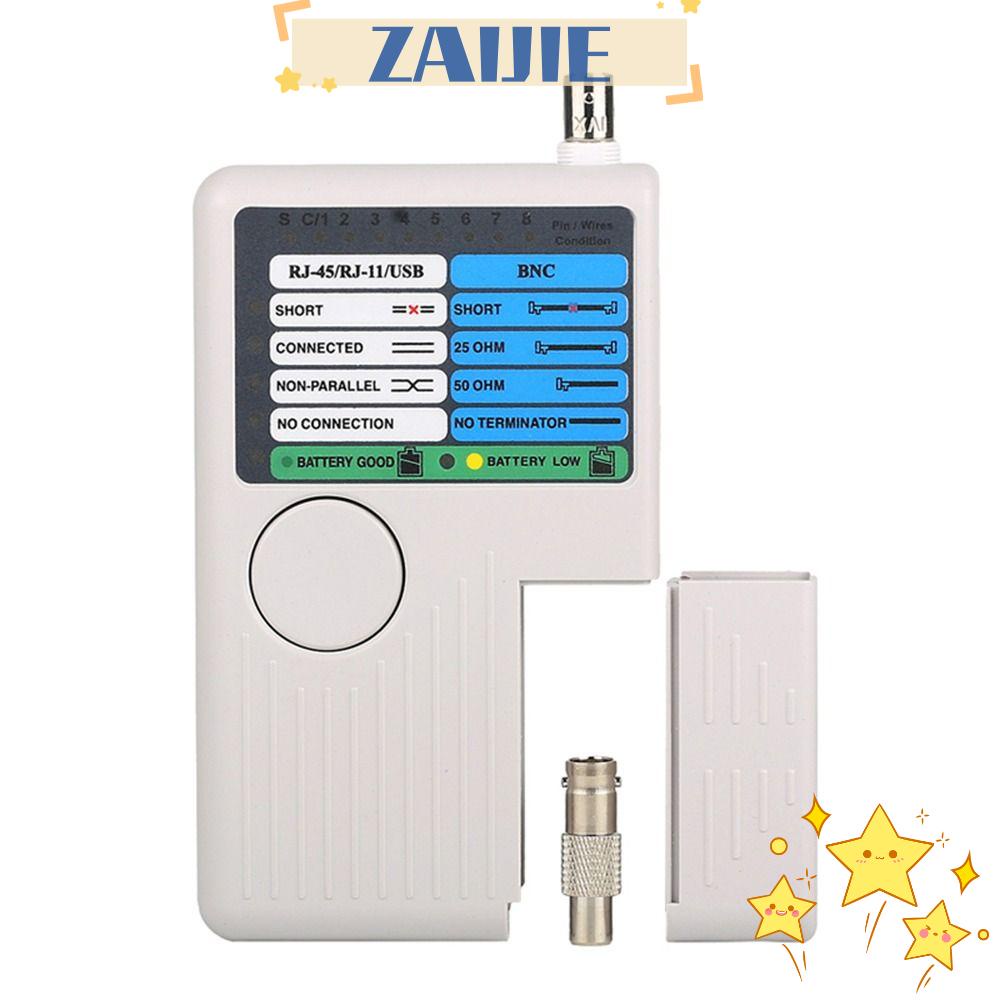 Thiết Bị Kiểm Tra Dây Cáp Mạng 4 Trong 1 Đa Năng 4 Trong 1 RJ11 RJ45 Zaijie