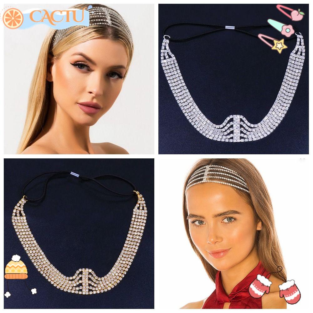 CACTU Băng Đô Cài Tóc Dạng Chuỗi Hạt Nhiều Màu Sắc Phong Cách Bohemian