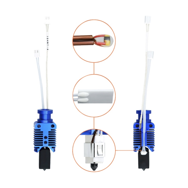R * 3000 R * 3000°C Bộ Đầu Phun Nhiệt Độ Cao Cho Máy In 3D Tzender3
