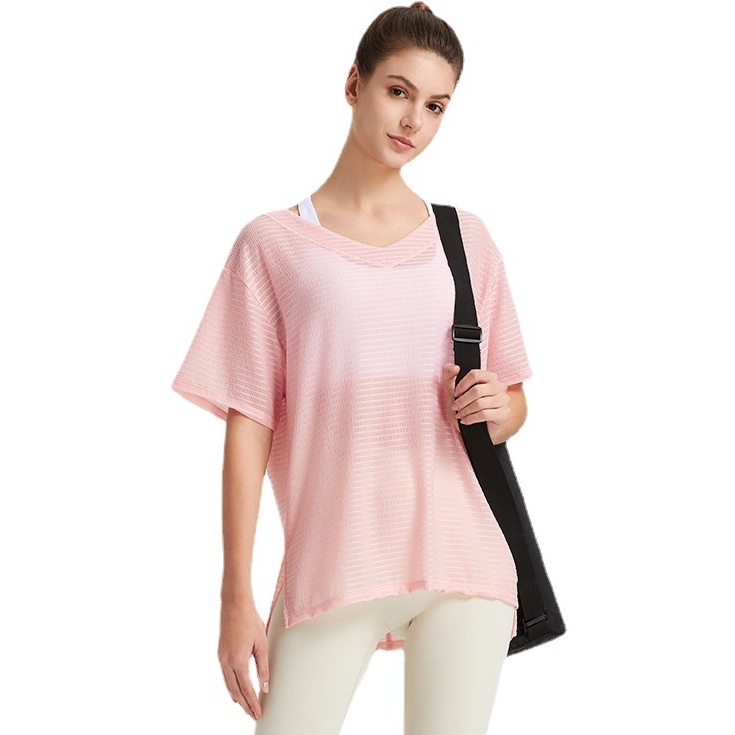 Áo Thun Thể Thao Tay Ngắn Dáng Rộng Nhanh Khô Thời Trang