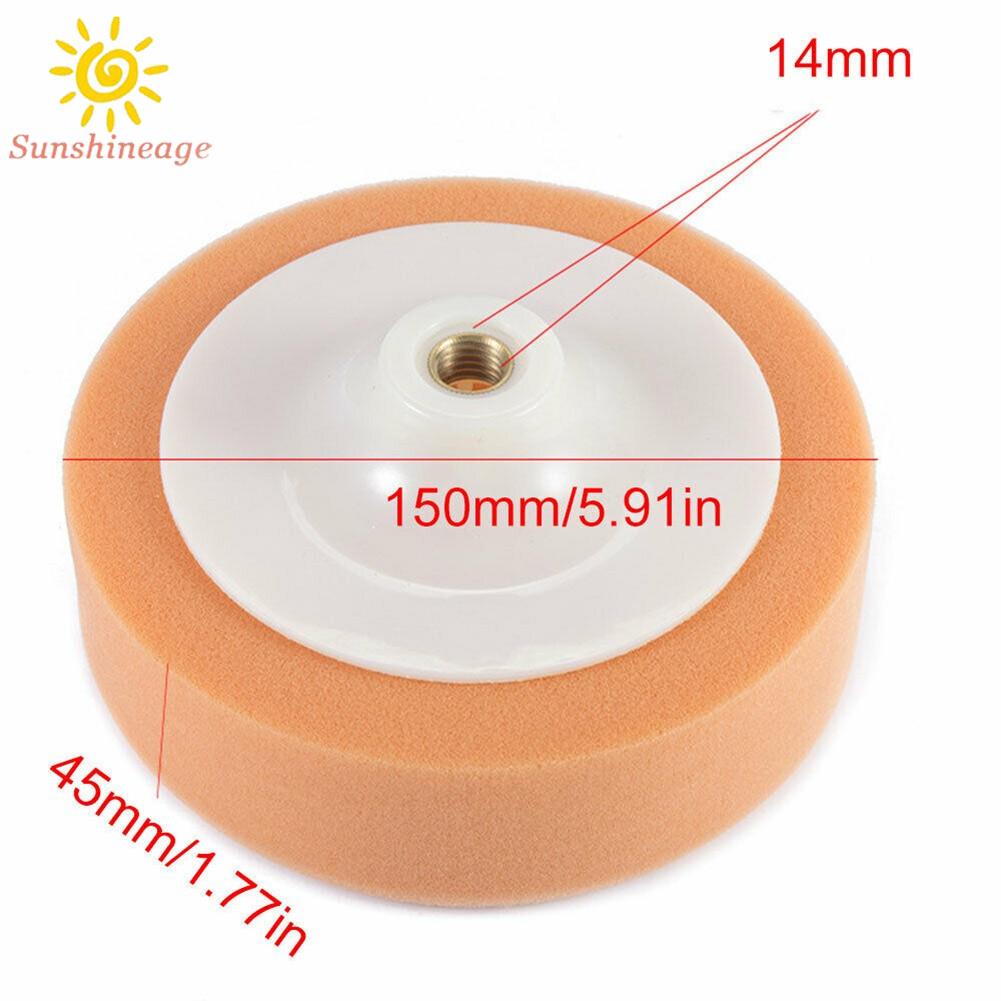 Set 3 Đầu Xốp Đánh Bóng Màu Cam Kèm 3 Đầu Đánh Bóng Tiện Dụng