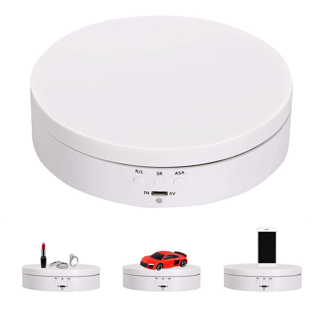 =Christmas=Intelligent Charging Adjustable Speed Electric Turntable For Jewellery Watch