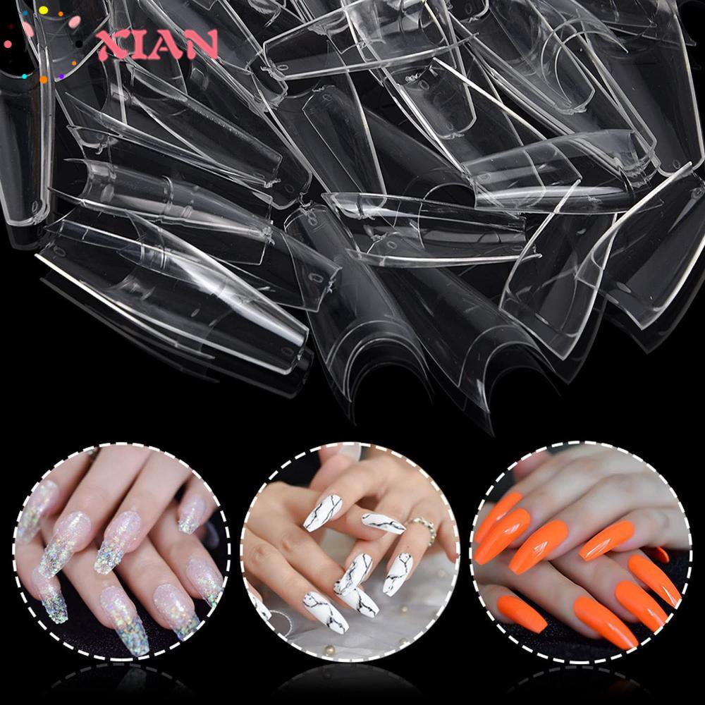 XIANTIN Bộ 600 Móng Tay Giả 10 Kích Cỡ