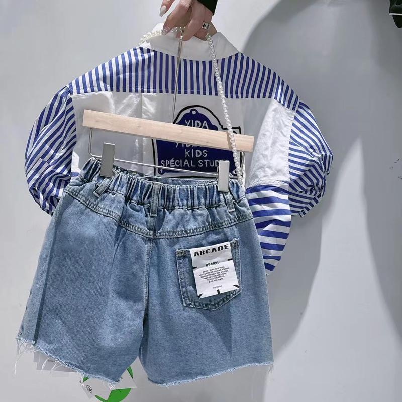 Áo Sơ Mi Kẻ Sọc Dọc Trẻ Trung Thời Trang Hè Cho Bé Gái 2023