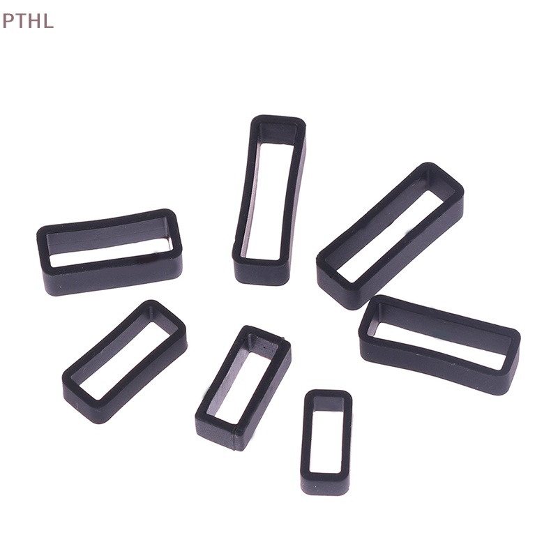 Vòng Cao Su Silicon Màu Đen 7 Kích Thước 14-26mm Ptl Có Khóa Vòng Cao Su
