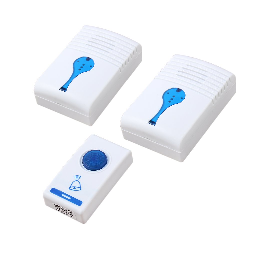 =Christmas=Digital LED Wireless Room Doorbell Remote Control with 2 Digital Receiver