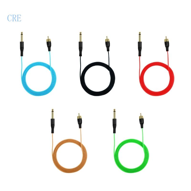Dây Cáp Nối Máy Xăm 6 35mm Mono Sang RCA Bằng TPE Mềm 1 8M 5 9ft OD2 2
