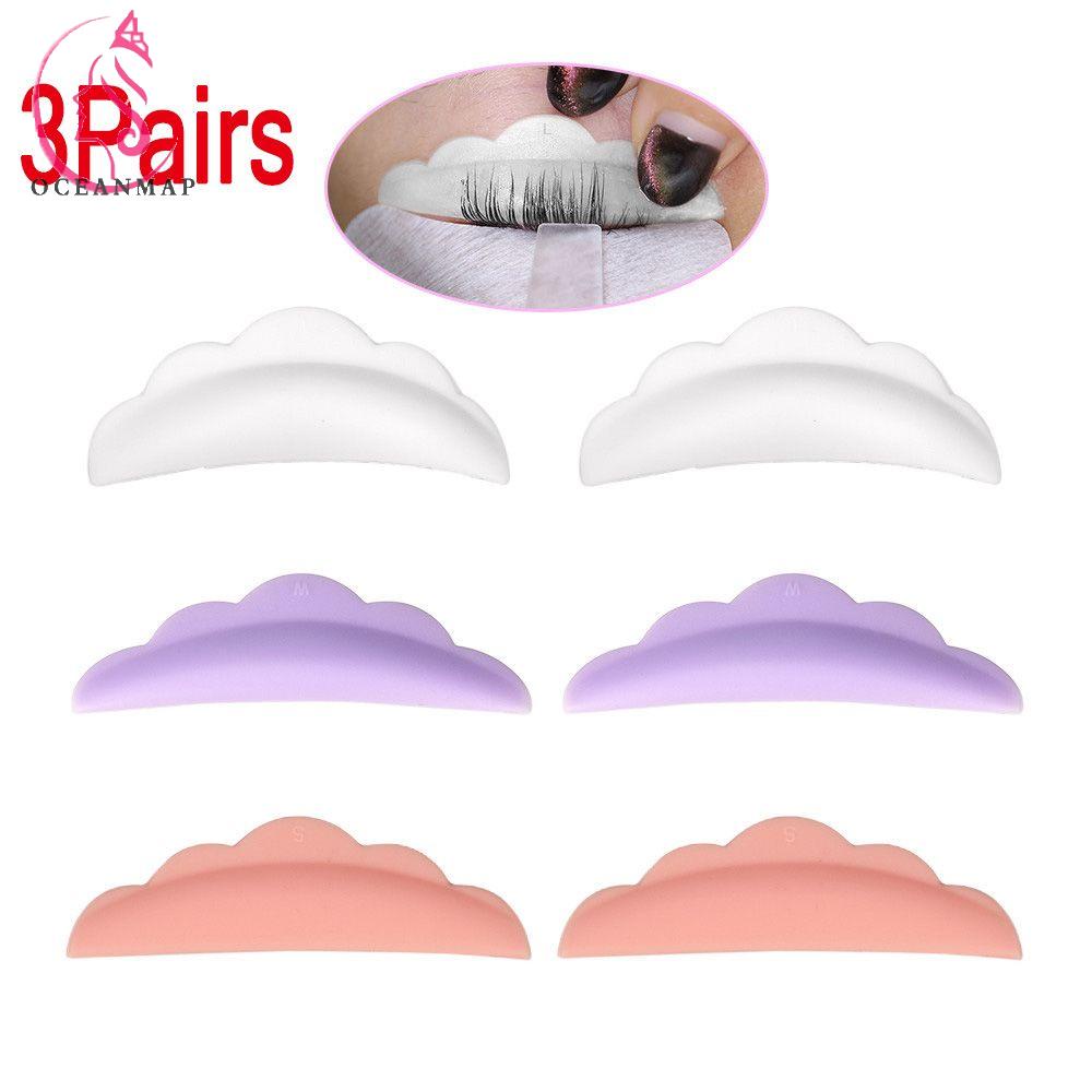 OCEANMAP Set 6 Dụng Cụ Hỗ Trợ Nối Mi Bằng Silicone Có 3 Kích Cỡ Khác Nhau