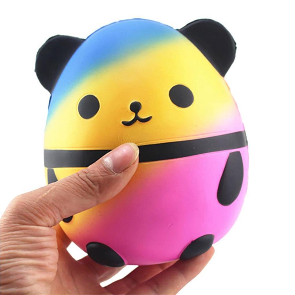 Đồ Chơi Nắn Bóp Đàn Hồi Giảm Stress Hình Gấu Trúc Bằng PU