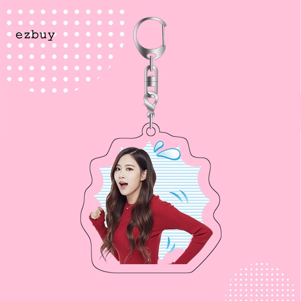 Móc Khóa Hai Mặt In Hình Nhóm Nhạc Blackpink Ros