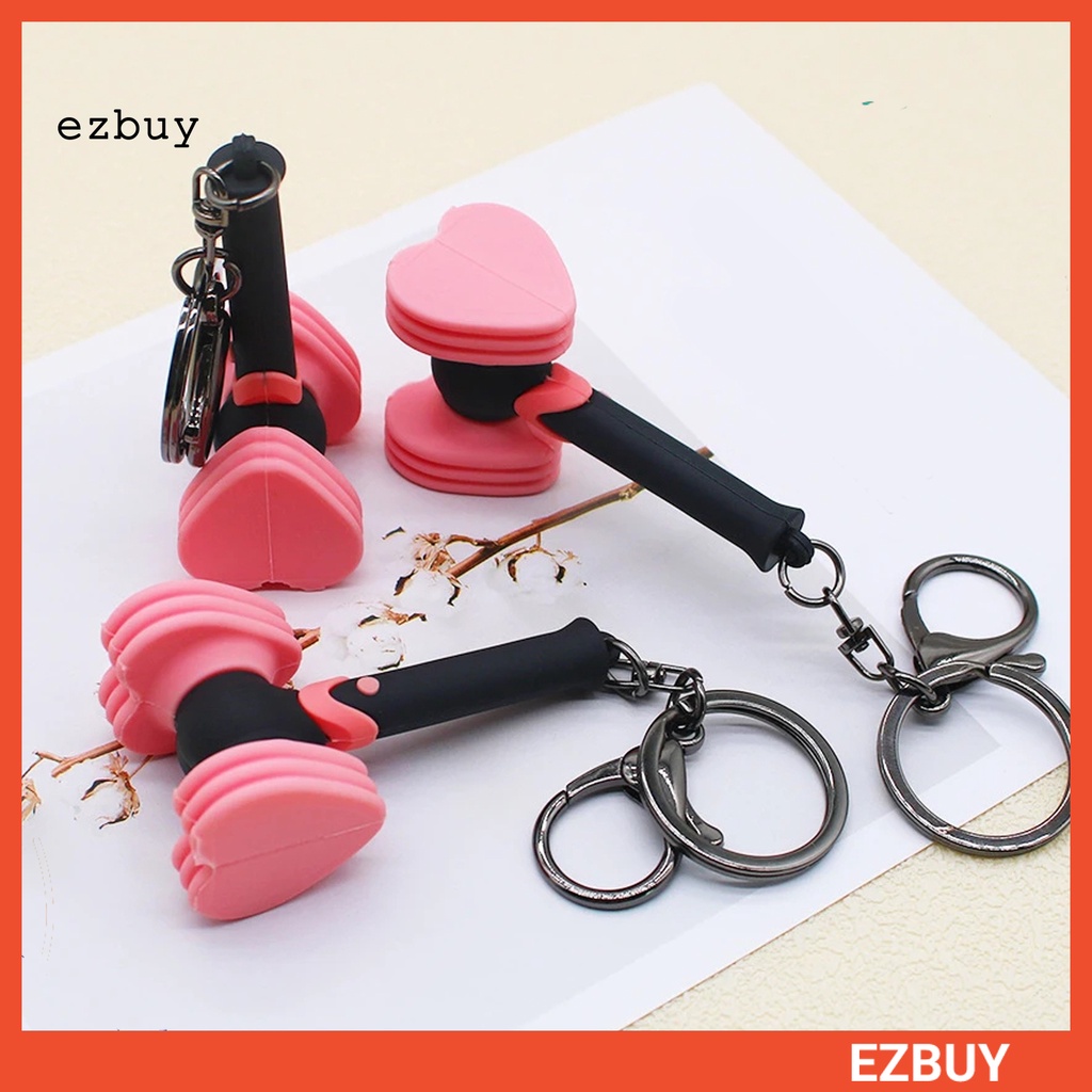 Móc Khóa Hình Chiếc Búa Silicone Màu Hồng Xinh Xắn