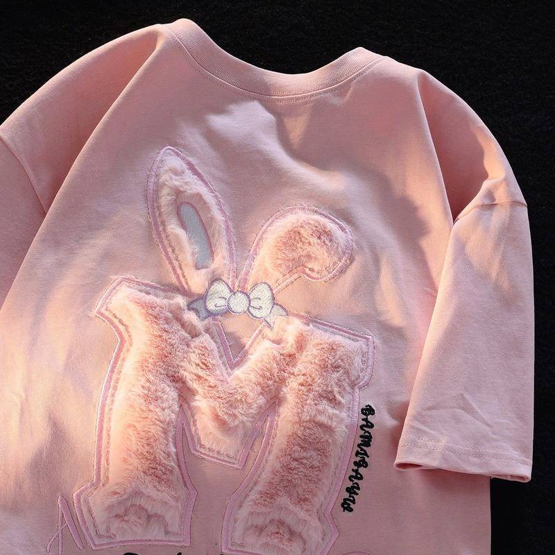 Áo Thun Cotton Ngắn Tay Dáng Rộng Thời Trang Mùa Hè Cho Nữ