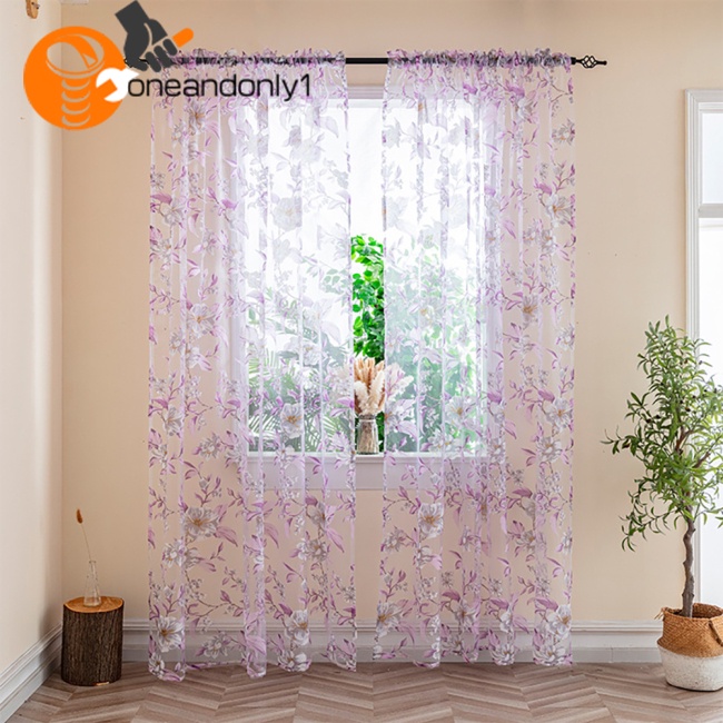 Rèm Cửa Sổ Bỏ Túi In Họa Tiết Hoa Cách Nhiệt Chống Ồn Trang Trí Nhà Cửa