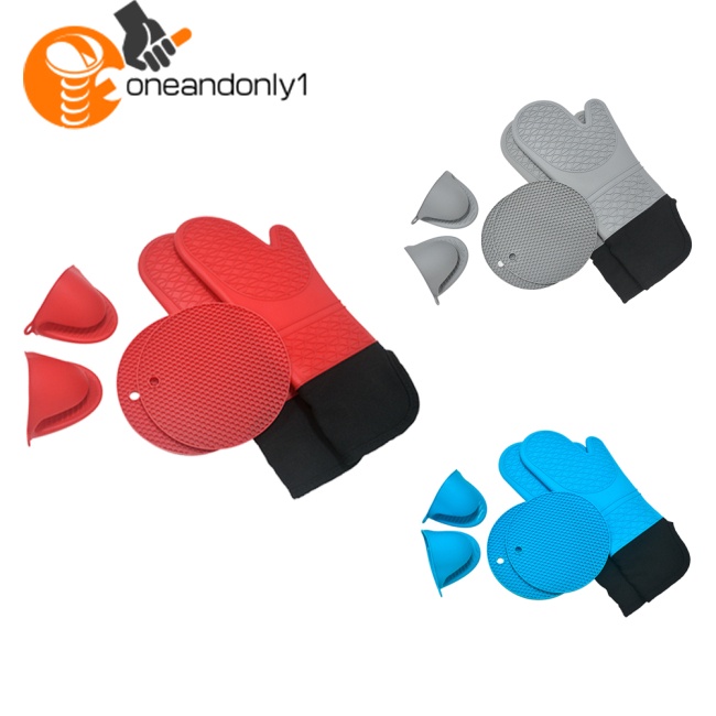 Set 6 Găng Tay Silicone Chịu Nhiệt Mini Dùng Cho Lò Nướng