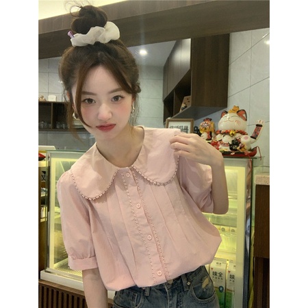 Áo Sơ Mi Tay Ngắn Form Rộng Kiểu Dáng Hợp Thời Trang