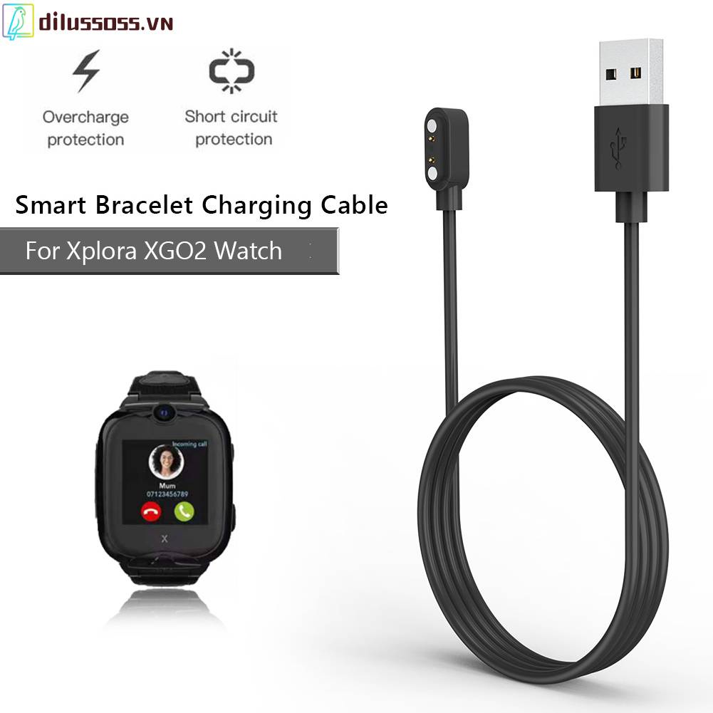 Cáp Sạc Nhanh USB Nam Châm Dài 60cm Cho Đồng Hồ Thông Minh Xplora XGO2