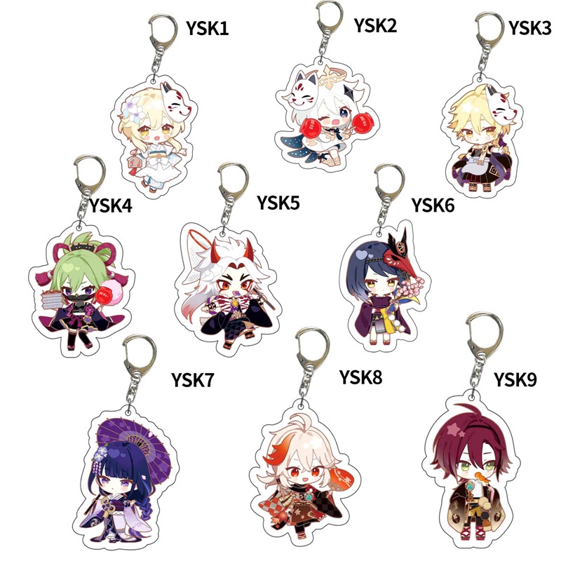 Tmdbyx Móc Khóa Nhân Vật Anime Genshin Va Chạm Kokomi / hutao / Kazuha / Miko / xiao / celebrate