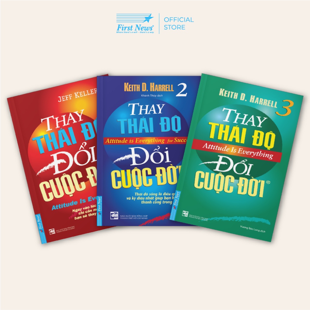 Sách - Combo Trọn Bộ Thay Thái Độ Đổi Cuộc Đời Tập 1 + Tập 2 + Tập 3 (3 cuốn)