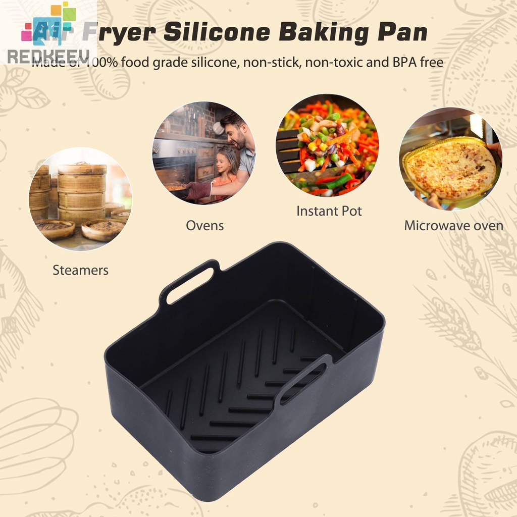 Bộ 2 Miếng Lót Silicone Chống Dính Dùng Cho Nồi Hấp Không Dầu