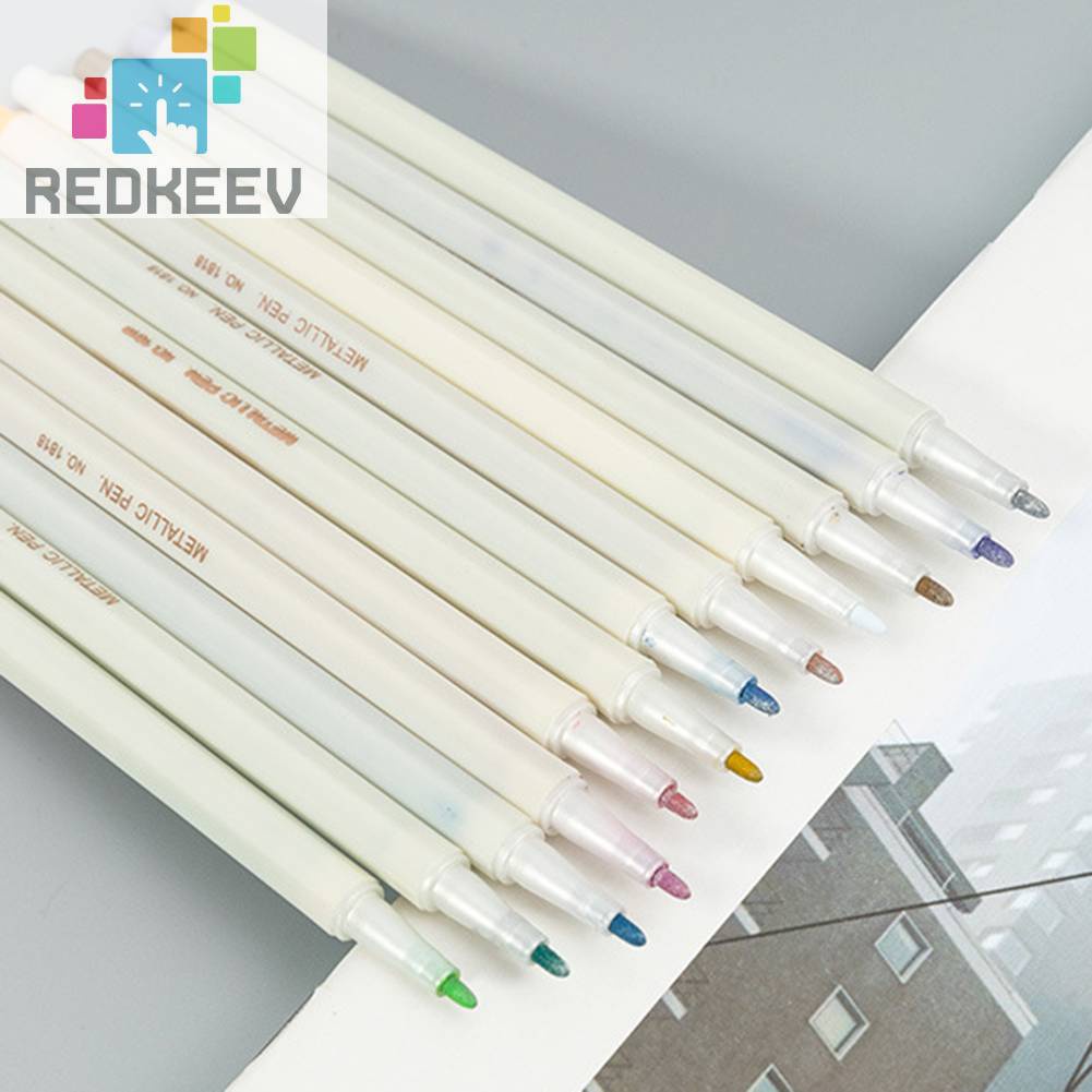 Set 6 / 12 Bút Đánh Dấu Trang Trí Kính / Giấy Nhựa