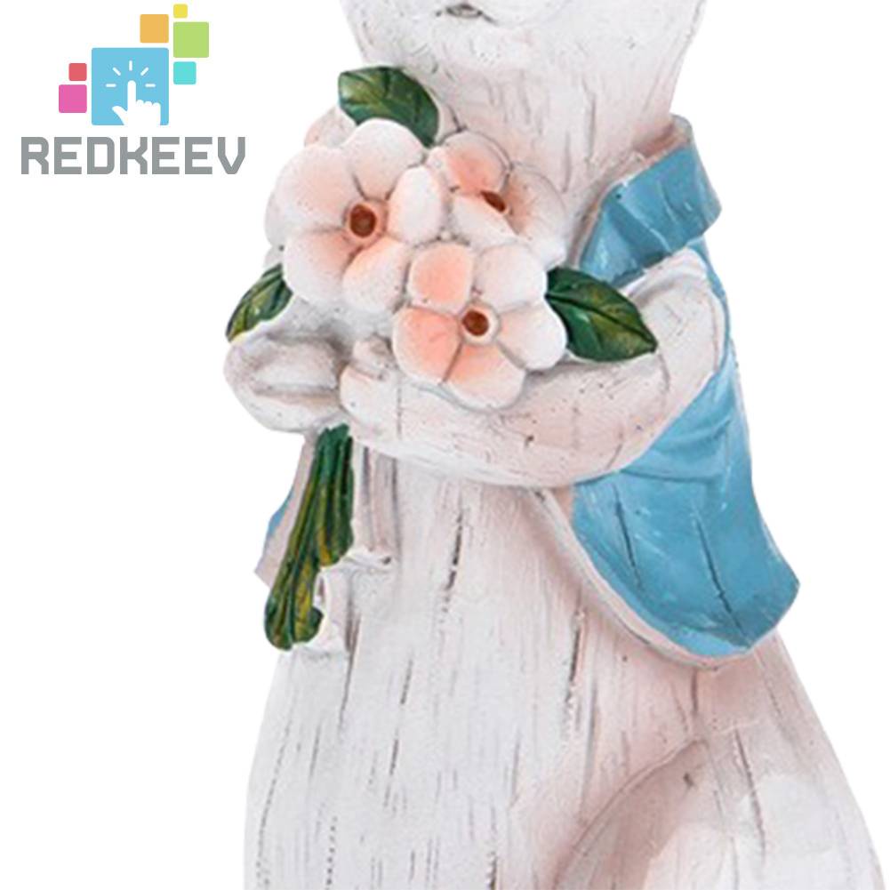 Mô Hình Thỏ Phục Sinh Bằng Nhựa Dễ Thương Dùng Làm Quà Tặng Cho Bạn Bè