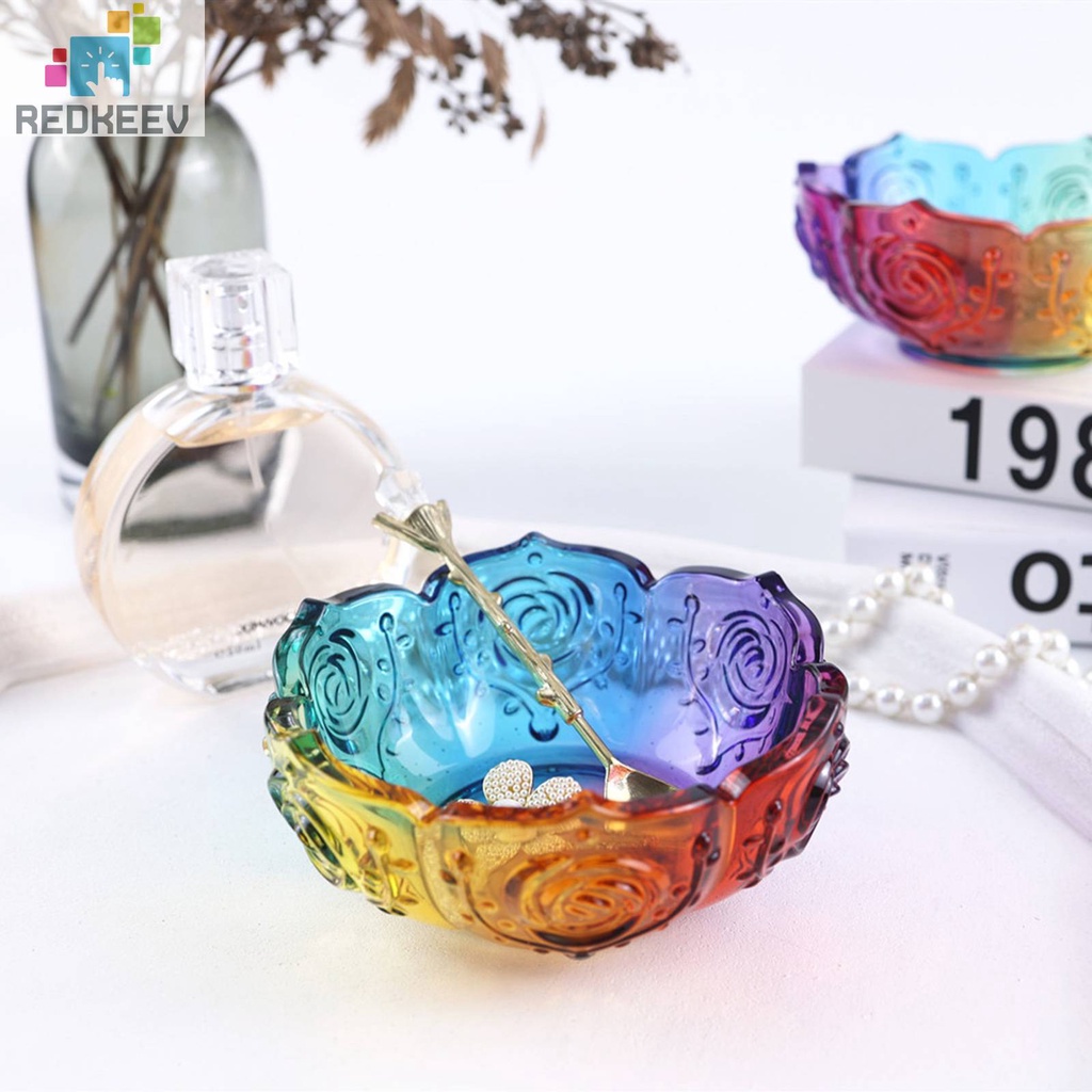 Khuôn Silicon Mềm Hình Cánh Hoa Đa Năng Trang Trí Nhà Cửa DIY