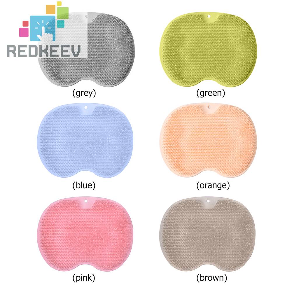 Thảm Tắm Chống Trượt Bằng Silicone Có Giác Hút Cho Khuỷu Tay / Lưng