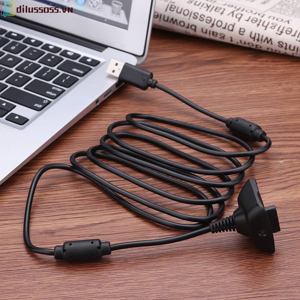 Cáp Sạc USB Kép Dài 1.8m Cho Bộ Điều Khiển Không Dây Xbox 360