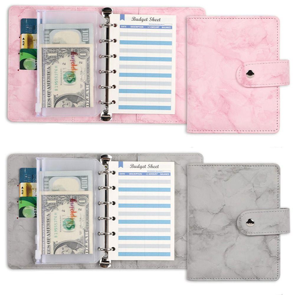 Túi Da PU Đựng Tài Liệu / Tiền Tiết Kiệm Hàng Ngày Tiện Dụng BERNARDO Budget Ring Binder A7