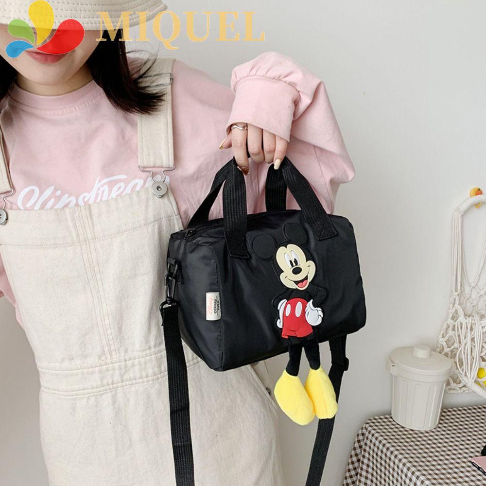 Túi Đeo Vai Sức Chứa Lớn Bằng Nylon Họa Tiết Chuột Hoạt Hình Thời Trang